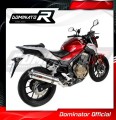 scarico silenziatore DOMINATOR rotondo adatto alla moto Honda CB 500 F 2016 - 2019 3
