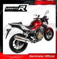 scarico silenziatore DOMINATOR ovale adatto alla moto Honda CB 500 F 2016 - 2019 3