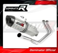 impianto di scarico completo con silenziatore DOMINATOR Full System HP1 adatto alla moto Kawasaki NINJA 650 2017 - 2022 2