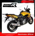 scarico silenziatore DOMINATOR rotondo adatto alla moto Aprilia ETV 1200 Caponord 2013 - 2016 3
