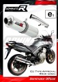 exhaust muffler DOMINATOR homologated road legal ROUND fits to CBF 600 2008  2013 3