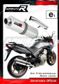exhaust muffler DOMINATOR homologated road legal OVAL fits to CBF 600 2008  2013 3