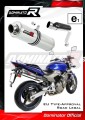 scarico silenziatore DOMINATOR omologato rotondo adatto alla moto CB 600F HORNET 2003 - 2006 3