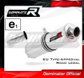 scarico silenziatore DOMINATOR omologato rotondo adatto alla moto F800S 2006 - 2012