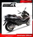 X10 125 EXHAUST Piaggio Muffler Auspuff Sportauspuff Silencer Echappement Silencieux Scarico Scarichi Escape Wydech Tłumik ROUND 2012 - 2016 DOMINATOR 2