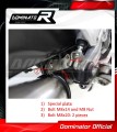 impianto di scarico completo con silenziatore DOMINATOR Full System HP3 adatto alla moto Honda CB 125 R 2018 - 2020 5