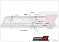 scarico silenziatore DOMINATOR omologato OVAL adatto alla moto VERSYS 1000 2019 - 2024 6