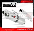 scarico silenziatore DOMINATOR ovale adatto alla moto Suzuki GSXR 1300 Hayabusa 2008 - 2019 2