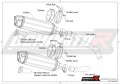 scarico silenziatore DOMINATOR omologato HP1 adatto alla moto Z1000 2007 - 2009 4