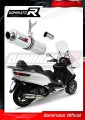 scarico silenziatore DOMINATOR rotondo adatto alla moto Piaggio MP3 500 2008 - 2022