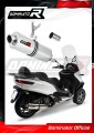 scarico silenziatore DOMINATOR ovale adatto alla moto Piaggio MP3 500 2008 - 2022