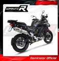 scarico silenziatore DOMINATOR ovale adatto alla moto Benelli TRK 502 X 2018 - 2021 3