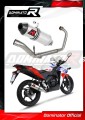 impianto di scarico completo con silenziatore DOMINATOR Full System HP3 adatto alla moto Honda CBR 125 R 2011 - 2018