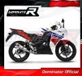 impianto di scarico completo con silenziatore DOMINATOR Full System HP3 adatto alla moto Honda CBR 125 R 2011 - 2018 4