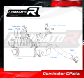exhaust muffler DOMINATOR GP1 fits to Yamaha FZ6 2006  2010 8