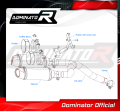 scarico silenziatore DOMINATOR HP3 adatto alla moto Yamaha FZ6 2004 - 2010 8