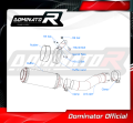 wydech tłumik DOMINATOR GP pasujący do motocykla Yamaha FZ1 FAZER 1000 2006 - 2015 5