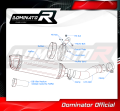 scarico silenziatore DOMINATOR omologato HP1 adatto alla moto YAMAHA FZ1 1000 FAZER 2006 - 2015 6