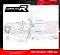 scarico silenziatore DOMINATOR omologato HP1 adatto alla moto YZF 600R Thundercat 1996 - 2006 6