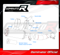scarico silenziatore DOMINATOR omologato GP adatto alla moto FZ 8 N / FZ8 S FAZER 2010 - 2016 6