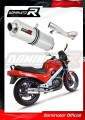 scarico silenziatore DOMINATOR ovale adatto alla moto Honda NTV 650 REVERE 1988 - 1997
