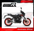 impianto di scarico completo con silenziatore DOMINATOR Full System HP3 nero adatto alla moto Yamaha MT 125 2020  2