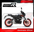 impianto di scarico completo con silenziatore DOMINATOR Full System GP nero adatto alla moto Yamaha MT 125 2020  2