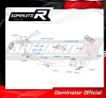 impianto di scarico completo con silenziatore DOMINATOR Full System GP adatto alla moto YAMAHA MT 09 2021 - 2023 5