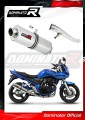 scarico silenziatore DOMINATOR ovale adatto alla moto Suzuki GSF 650 BANDIT N / S 2005 - 2006