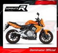 scarico silenziatore DOMINATOR GP1 nero adatto alla moto Kawasaki ER - 6 N / F 650 2009 - 2011 2