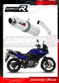 scarico silenziatore DOMINATOR rotondo adatto alla moto Suzuki DL 650 V-Strom 2004 - 2006