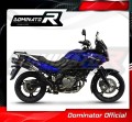 scarico silenziatore DOMINATOR HP1 nero adatto alla moto Suzuki DL 650 V-Strom 2004 - 2006 2
