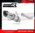 scarico silenziatore DOMINATOR HP1 adatto alla moto Piaggio Vespa GTS 125 2007 - 2012 2