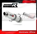 scarico silenziatore DOMINATOR rotondo adatto alla moto Piaggio Vespa GTS 125 2007 - 2012 2