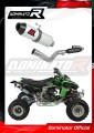 impianto di scarico completo con silenziatore DOMINATOR Full System MX2 adatto alla moto Kawasaki KFX 450 2008 - 2014