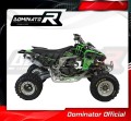 impianto di scarico completo con silenziatore DOMINATOR Full System MX2 adatto alla moto Kawasaki KFX 450 2008 - 2014 4