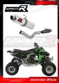 impianto di scarico completo con silenziatore DOMINATOR Full System GP1 adatto alla moto Kawasaki KFX 450 2008 - 2014