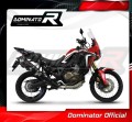 scarico silenziatore DOMINATOR HP7 nero adatto alla moto Honda CRF 1000L Africa Twin 2016 - 2019 2