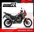 impianto di scarico completo con silenziatore DOMINATOR Full System P7 adatto alla moto Honda CRF 1000L Africa Twin 2016 - 2019 4