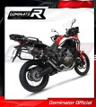 complete exhaust system with muffler DOMINATOR Full System P7 BLACK fits to Honda CRF 1000L Africa Twin 2016  2019