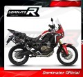 complete exhaust system with muffler DOMINATOR Full System HP7 BLACK fits to Honda CRF 1000L Africa Twin 2016  2019 2