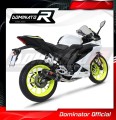 complete exhaust system with muffler DOMINATOR Full System HP3 BLACK fits to Yamaha YZF R125 2019  2020