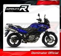 scarico silenziatore DOMINATOR omologato OVAL adatto alla moto DL 650 V-STROM 2004 - 2006 4