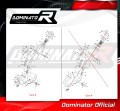 collettore di scarico DOMINATOR  adatto alla moto Yamaha Tenere 700 2021 - 2024