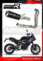 impianto di scarico completo con silenziatore DOMINATOR Full System GP nero adatto alla moto BMW F900XR 2020 - 2026