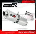 scarico silenziatore DOMINATOR ovale adatto alla moto Honda VFR 800 X Crossrunner 2015 - 2021 2