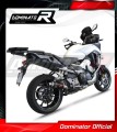 scarico silenziatore DOMINATOR GP1 nero adatto alla moto Honda VFR 800 X Crossrunner 2015 - 2021