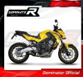 impianto di scarico completo con silenziatore DOMINATOR Full System GP nero adatto alla moto Honda CB 650 F 2014 - 2018 2