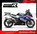 scarico silenziatore DOMINATOR Bolt-on rotondo adatto alla moto Suzuki GSXR 1000 K1 - K4 2001 - 2004 4
