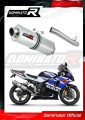 scarico silenziatore DOMINATOR Slip-on ovale adatto alla moto Suzuki GSXR 1000 K1 - K4 2001 - 2004